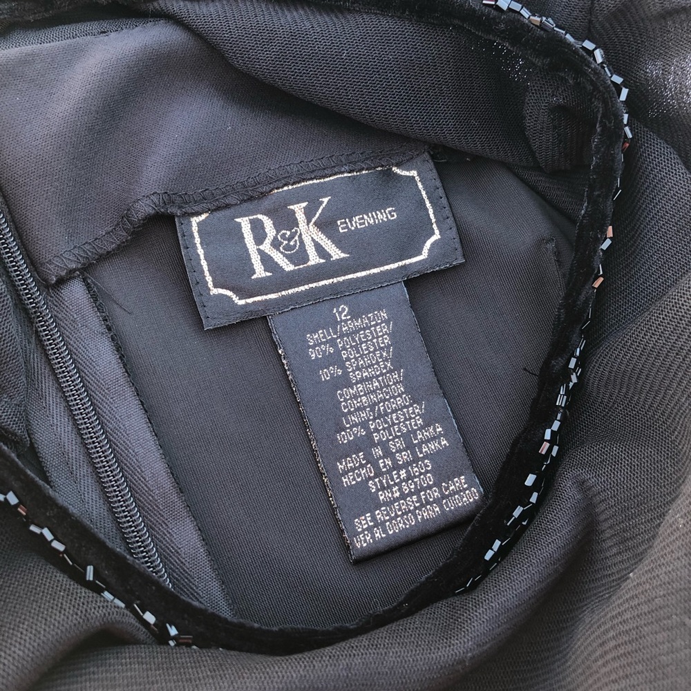 R&K Black evening top shirt - Picture 9 of 9